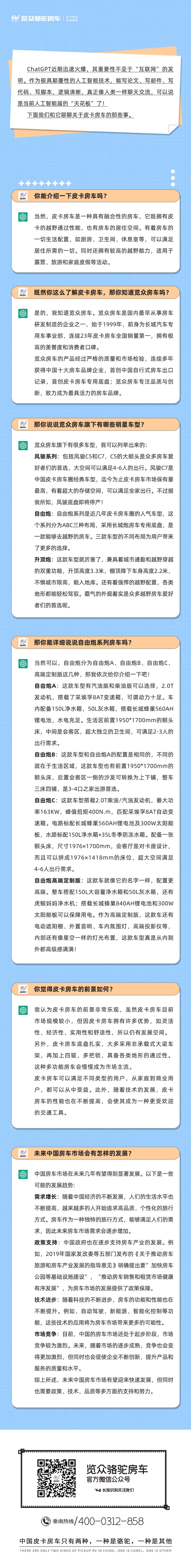 和ChatGPT聊了聊皮卡房車，它這么說...